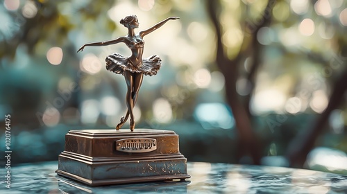 Wallpaper Mural Ballerina Figurine on Music Box. Torontodigital.ca