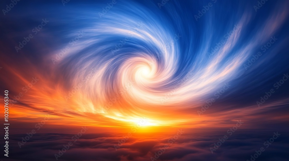 Swirling Clouds and Abstract Sky Pattern Swirling Clouds and Abstract Sky Pattern