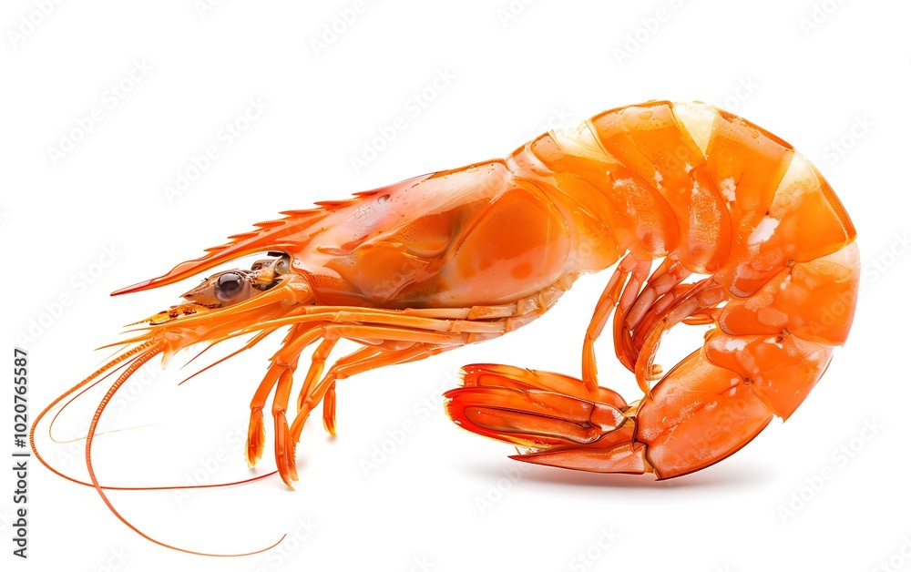 Shrimps isolated on white background. Clipping path included. Shrimps isolated on white background. Clipping path included.