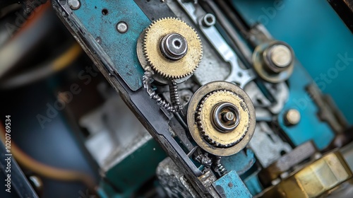 Close-Up of Window Regulator Motor Mechanism