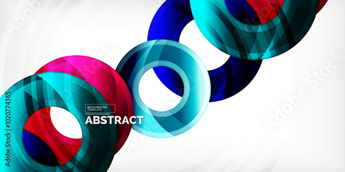 Circles, round elements, ring shapes premium background. Vector Illustration For Wallpaper, Banner, Background, Card, Book Illustration, landing page