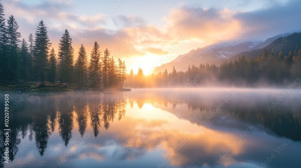 Fototapeta premium Sunrise Reflections