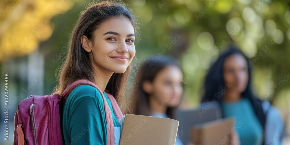 Smiling Student with Backpack Smiling Student with Backpack