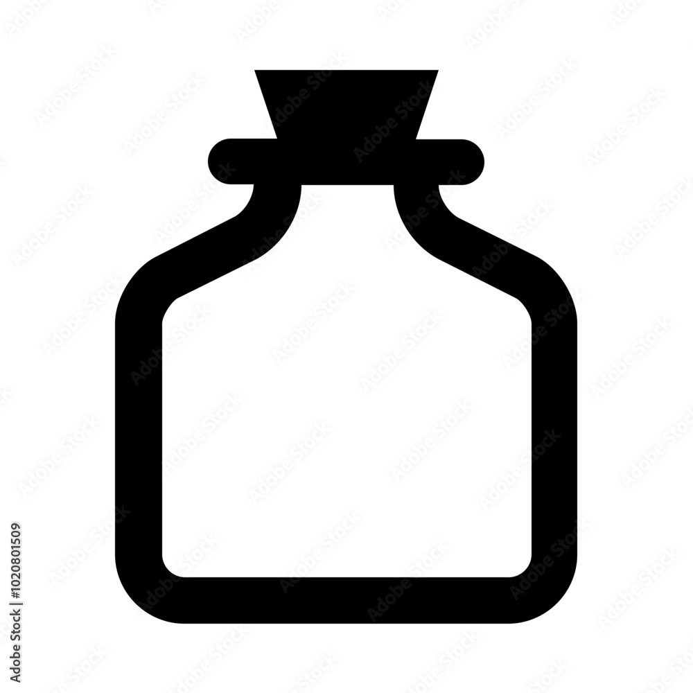 Magic Potion Bottle Line Icon Magic Potion Bottle Line Icon