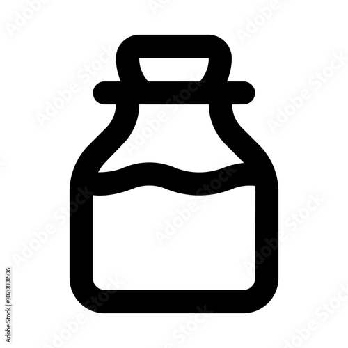Magic Potion Bottle Line Icon