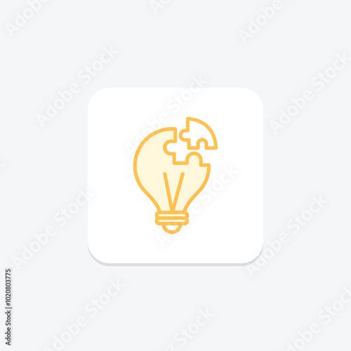 Problem Solving duotone line icon , vector, pixel perfect, illustrator file