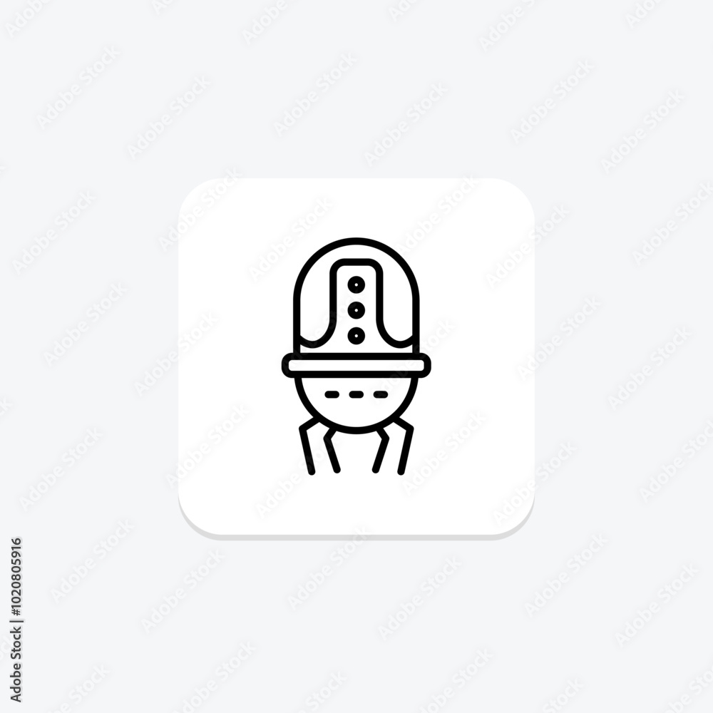 Nano Robot line icon , vector, pixel perfect, illustrator file Nano Robot line icon , vector, pixel perfect, illustrator file