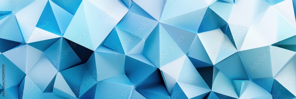 Blue Triangles, an intricate design featuring overlapping geometric shapes in diverse shades of blue, creating a dynamic visual rhythm. Blue Triangles, an intricate design featuring overlapping geometric shapes in diverse shades of blue, creating a dynamic visual rhythm.