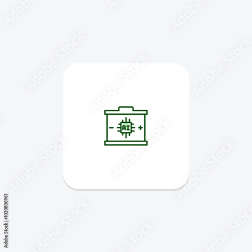 Car Battery pentaglow  , vector, pixel perfect, illustrator file