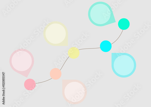 Blank company process chart infographic template as vector with 5 options can be used for progress, diagram, annual report, web design. Business concept.
