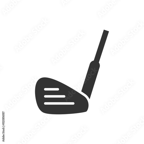 Golf stick icon logo design template isolated illustration