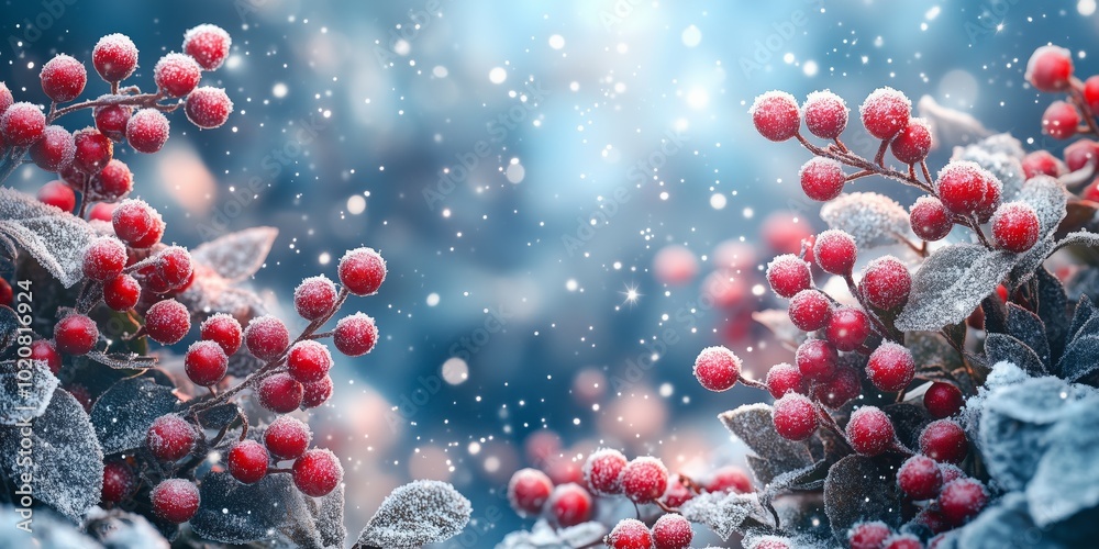 Fireworks on a snowy background, New Year's atmosphere with sparkling stars and falling snowflakes. Fireworks on a snowy background, New Year's atmosphere with sparkling stars and falling snowflakes.