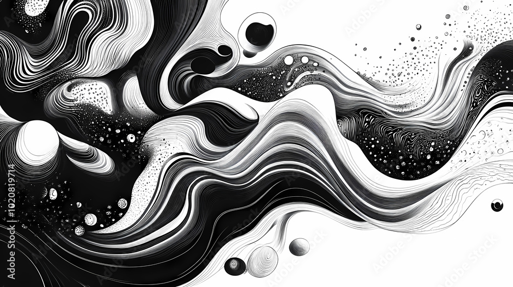 Abstract art vector illustration. SVG, black and white design, hand drawn vector illustration. Abstract art vector illustration. SVG, black and white design, hand drawn vector illustration.