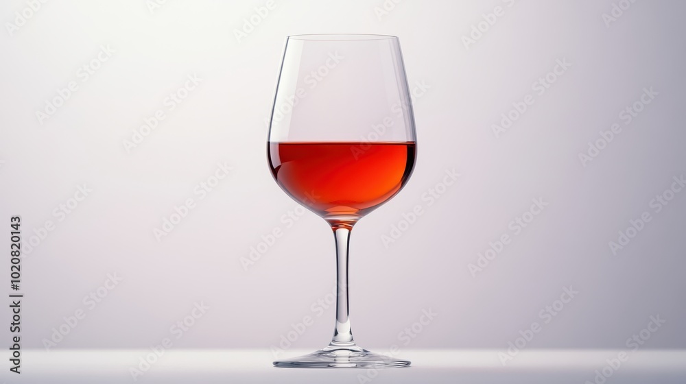 A stylish wine glass filled with red liquid elegantly showcased against a soft gradient background, Ideal for use in articles on wine tasting, gourmet dining, or event planning, A stylish wine glass filled with red liquid elegantly showcased against a soft gradient background, Ideal for use in articles on wine tasting, gourmet dining, or event planning,