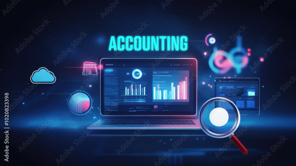 accounting digital screen accounting digital screen