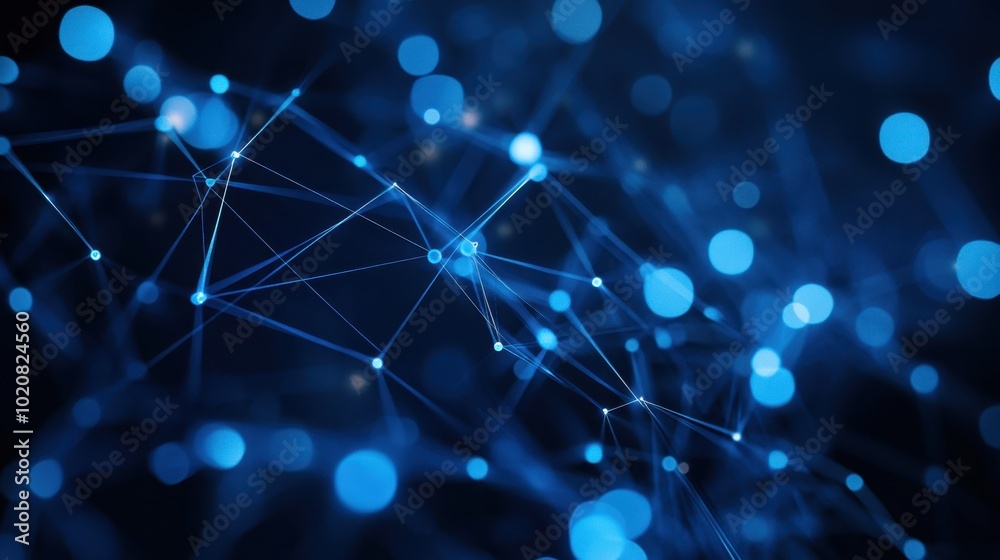 The Blue Abstract Network Visualization The Blue Abstract Network Visualization