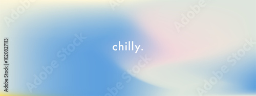 Minimal winter sky. Pastel gradient winter background. Soft pastel colors. Merry Christmas and New Year vector background for holiday greetings, Xmas festive decorations. Light blue and pink colors
