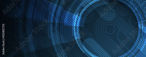 The intersection of simplicity and tech. Abstract technology background