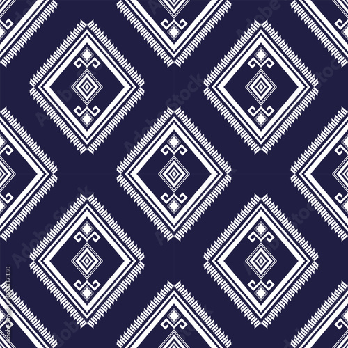 Geometric ethnic seamless pattern. Vector, Traditional tribal style. Design for background,illustration,texture,fabric,wallpaper, needlework 