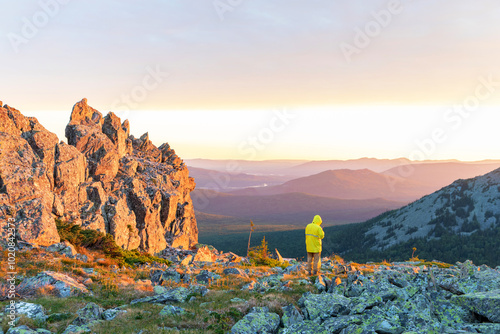 sunrise in the mountains