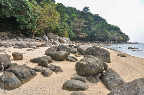 Ocean shore on Phuket island