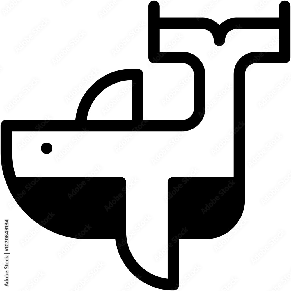 Vector Icon Whale, Orca, Animal Kingdom, Sea Life, Wildlife, Animals Vector Icon Whale, Orca, Animal Kingdom, Sea Life, Wildlife, Animals