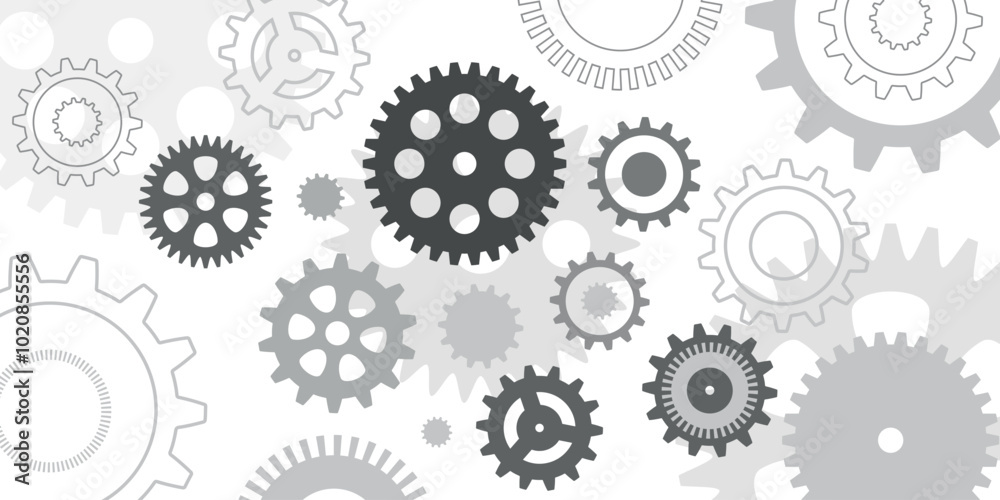 Mechanical engineering, gear wheel background, technology and innovation Mechanical engineering, gear wheel background, technology and innovation