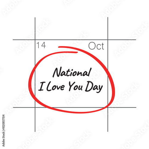 National I Love You Day, October 14.