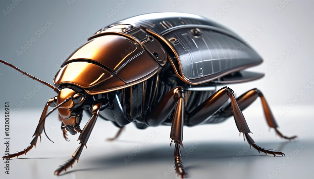 Naklejka premium a futuristic cockroach