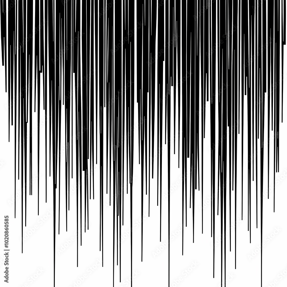 Abstract design featuring vertical black lines on a white background, creating a textured effect.