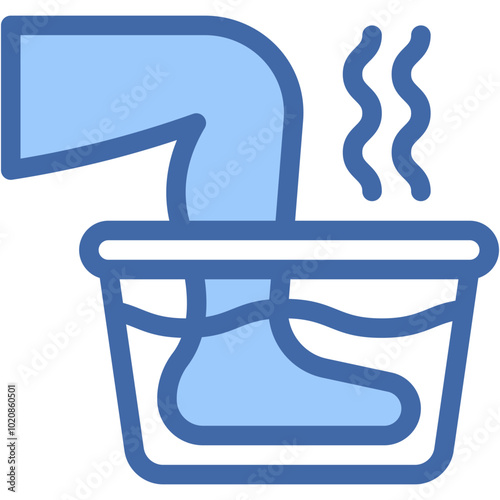 Vector Icon Soak, Wellness, Spa, Beauty, Feet