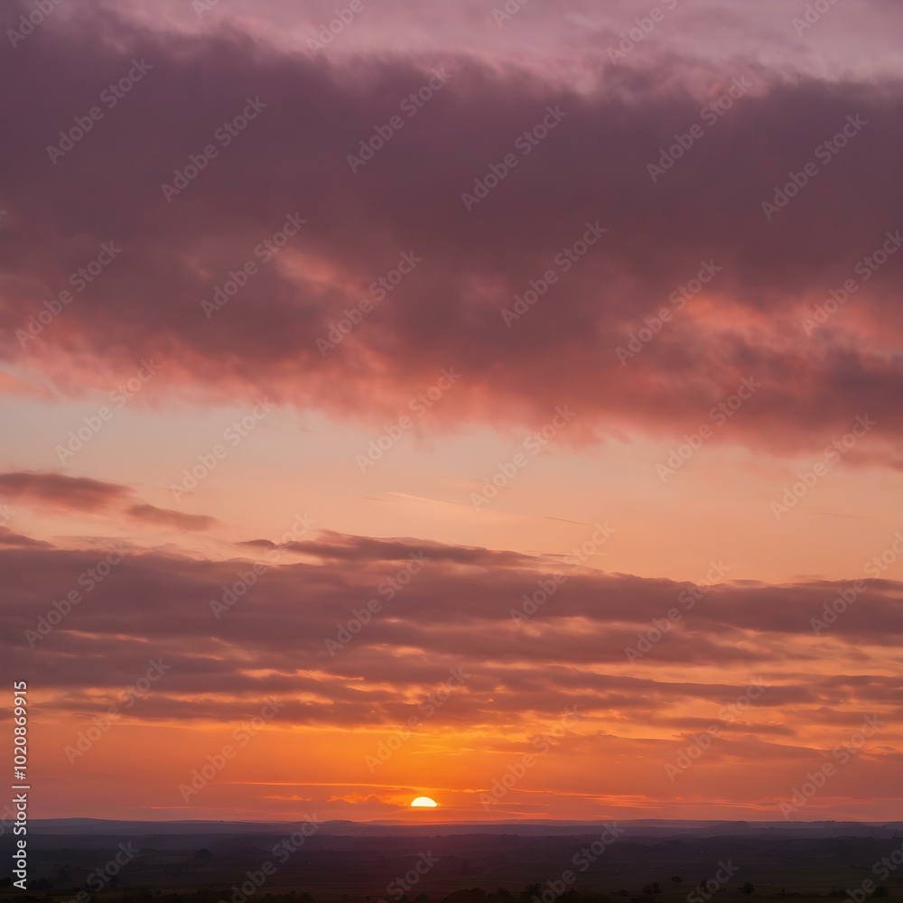 A peaceful early morning sky at dawn with low-hanging, fluffy clouds in soft shades of pink and orange, the sun just starting to peek over the horizon
A peaceful early morning sky at dawn with low-hanging, fluffy clouds in soft shades of pink and orange, the sun just starting to peek over the horizon