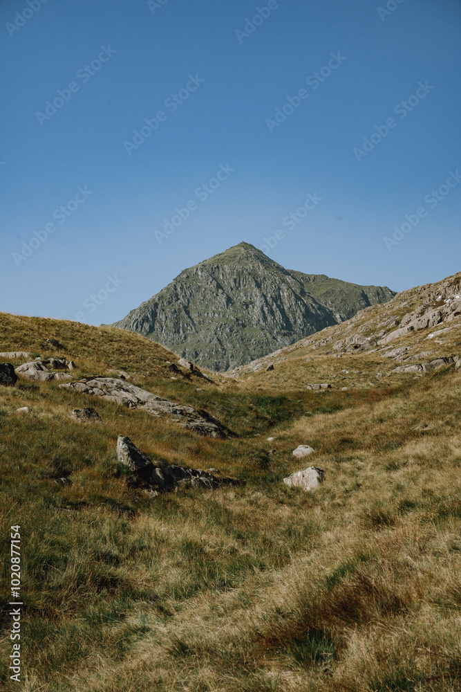 Scenic Mountain View While Hiking in Snowdonia Wales Scenic Mountain View While Hiking in Snowdonia Wales