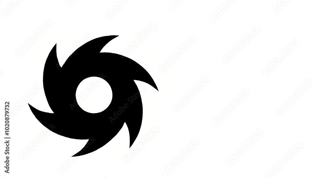 Hurricane Icon, Whirlwind, tornado signs, saw, whipsaw blade, star, Shuriken, Ninja star, typhoon, spinner, twister design black color isolated on white background with copy space Hurricane Icon, Whirlwind, tornado signs, saw, whipsaw blade, star, Shuriken, Ninja star, typhoon, spinner, twister design black color isolated on white background with copy space