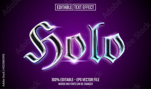 holo editable text effect