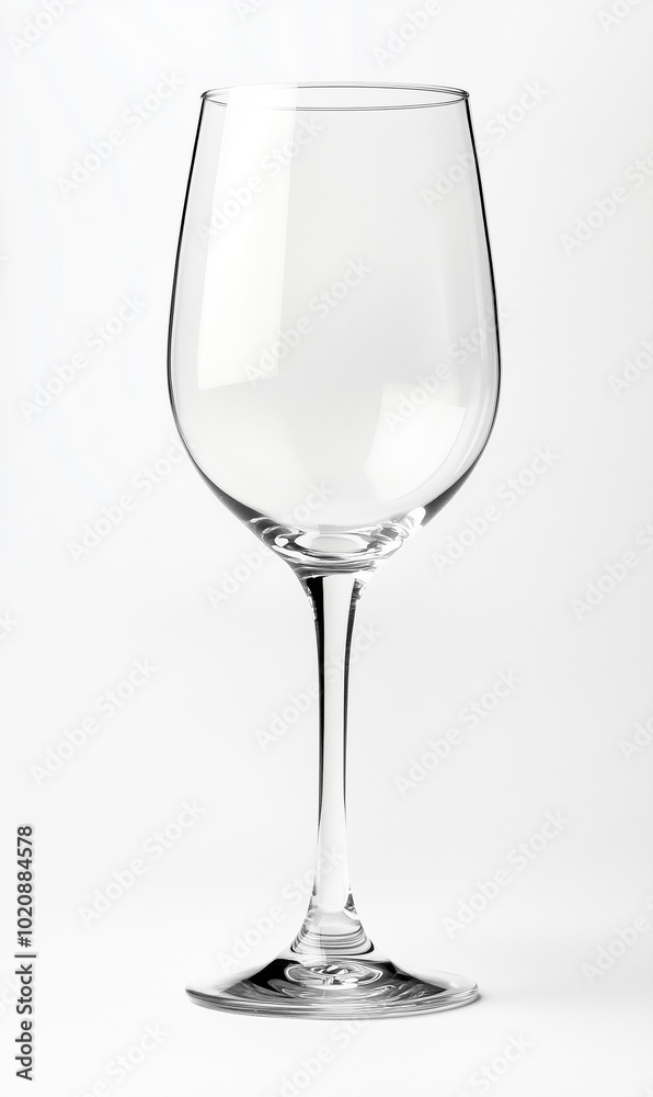 A clear wine glass with no background A clear wine glass with no background