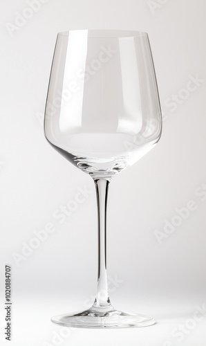 Obraz na płótnie A clear wine glass with no background w salonie