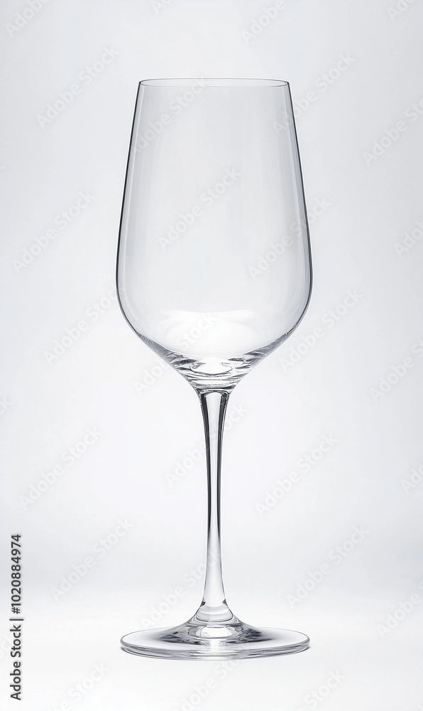 A clear wine glass with no background A clear wine glass with no background