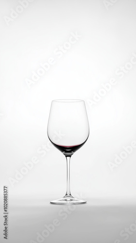 Obraz na płótnie A clear wine glass with no background w salonie