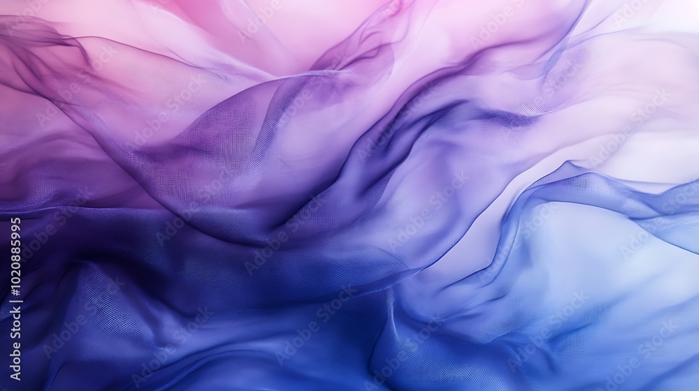 Obraz premium A mesmerizing blend of watercolor-inspired mesh gradients in soft hues of purple and blue background