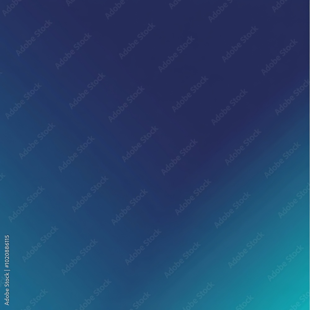 Fototapeta premium A mesmerizing gradient transitions from bright turquoise to deep blue, evoking tranquility and depth background