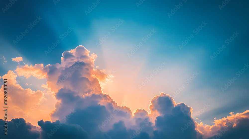Intense twilight sky with stratus clouds. Intense twilight sky with stratus clouds.