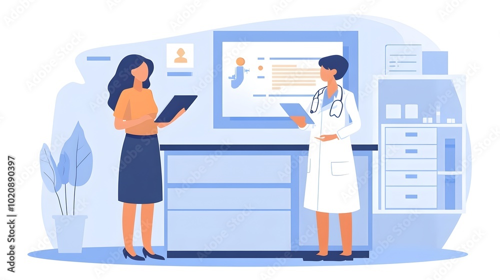 Remote Healthcare Consultation with Doctor on Mobile App for Patient at Home with Tablet Remote Healthcare Consultation with Doctor on Mobile App for Patient at Home with Tablet