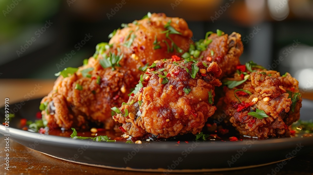 Exploding Flavors of Deep-Fried Chicken, Wings, and Broast