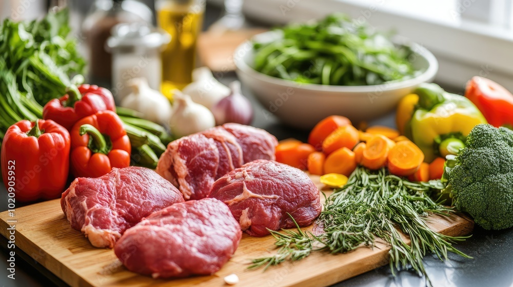 Fresh Ingredients for Healthy Cooking and Meal Preparation Fresh Ingredients for Healthy Cooking and Meal Preparation