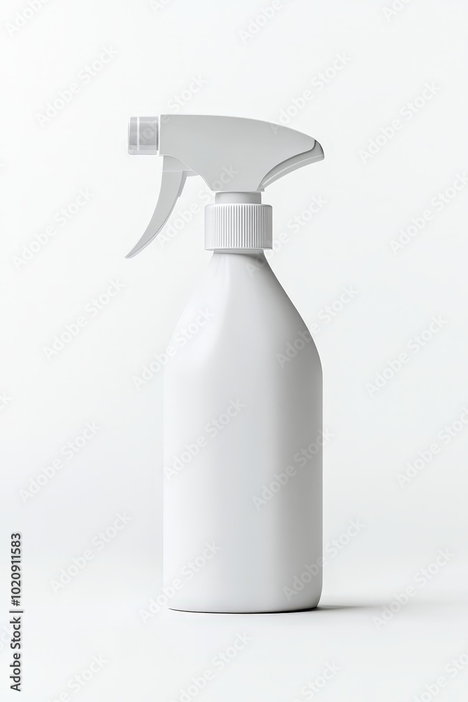 Blank White Spray Bottle Mockup
