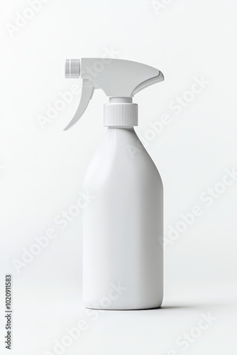 Blank White Spray Bottle Mockup