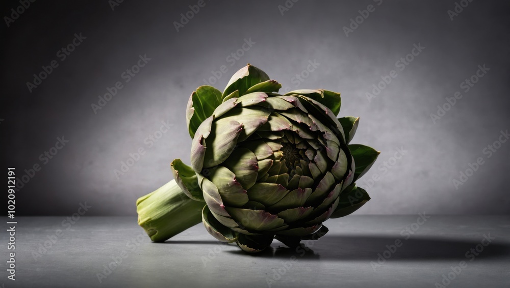 Obraz premium Close-up of artichokes on a wooden table