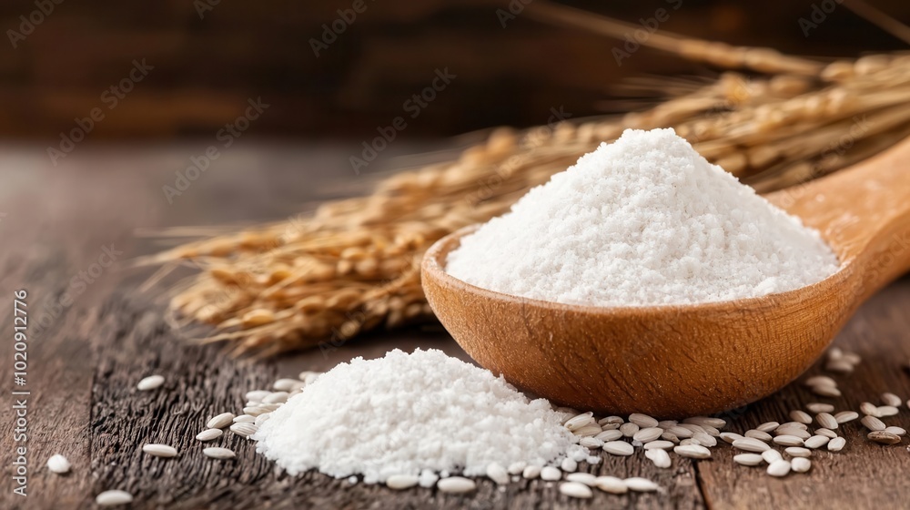 Rice powder integrated into polymer-based product designs