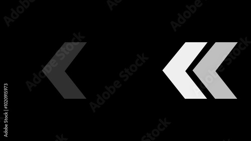 arrow loop animation. Animated arrows for the overlay video layerdirectional arrow loop, direction arrow line loop animation. blinking arrow navigation